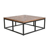 Centre Table Home ESPRIT Wood Metal 120 x 120 x 45 cm
