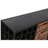 Chest of drawers Home ESPRIT Brown Black Metal Fir Loft 122,5 x 32,5 x 74 cm