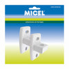 Awning support Micel TLD02 White 4,4 x 3,82 x 8,6 cm 2 Pieces Wall