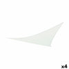 Awning Aktive Triangular 360 x 0,5 x 360 cm Polyester White (4 Units)