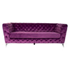 Sofa Dekodonia Capitone Velvet Polyester Chic (213 x 87 x 79 cm)