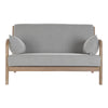 Sofa DKD Home Decor Grey Linen Rubber wood Traditional (122 x 83 x 74 cm)