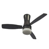 Ceiling Fan with Light Ledkia Diabol 65W Black 15 W A++ 1500 Lm