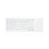 Washable Disinfectable Keyboard Active Key AK-CB4400F-GUS Touchpad USB Backlighted White