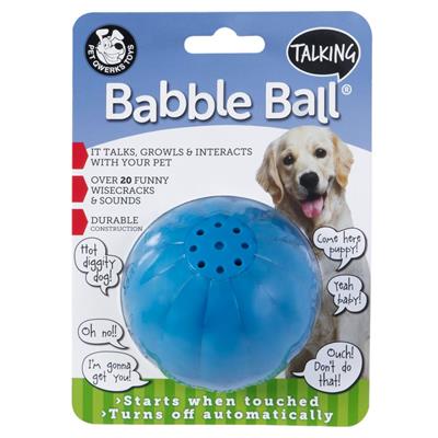 pet qwerks blinky babble ball dog toy