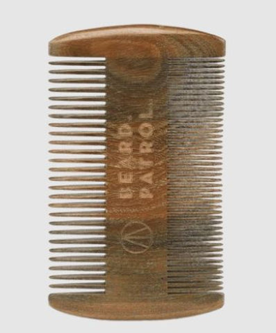 Wooden beard comb.