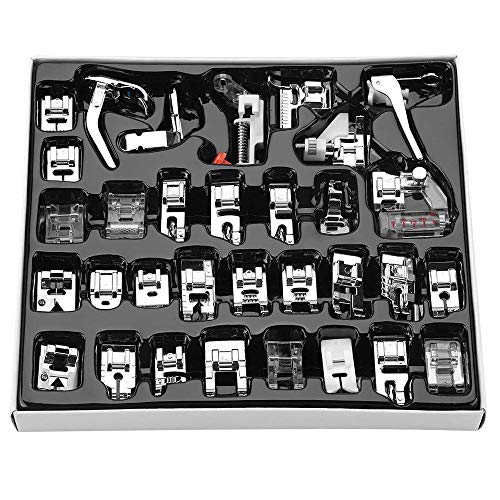 Hotbest 42pcs Professional Domestic Sewing Machine Presser Foot Feet Kit Set Fits for Brother, Baby Lock, Singer, Elna, Toyota, New Home, Simplicity