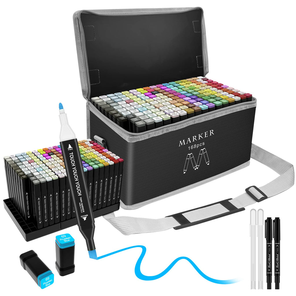  Hyrrt 80 Colors Art Markers Pens, Dual Tips Alcohol