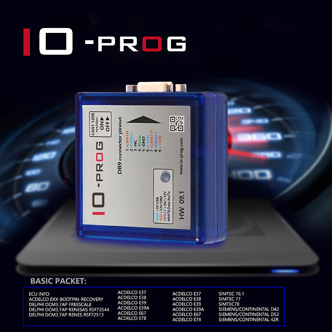 IO-PROG Programmer BD9 Connector Pinout IO Prog