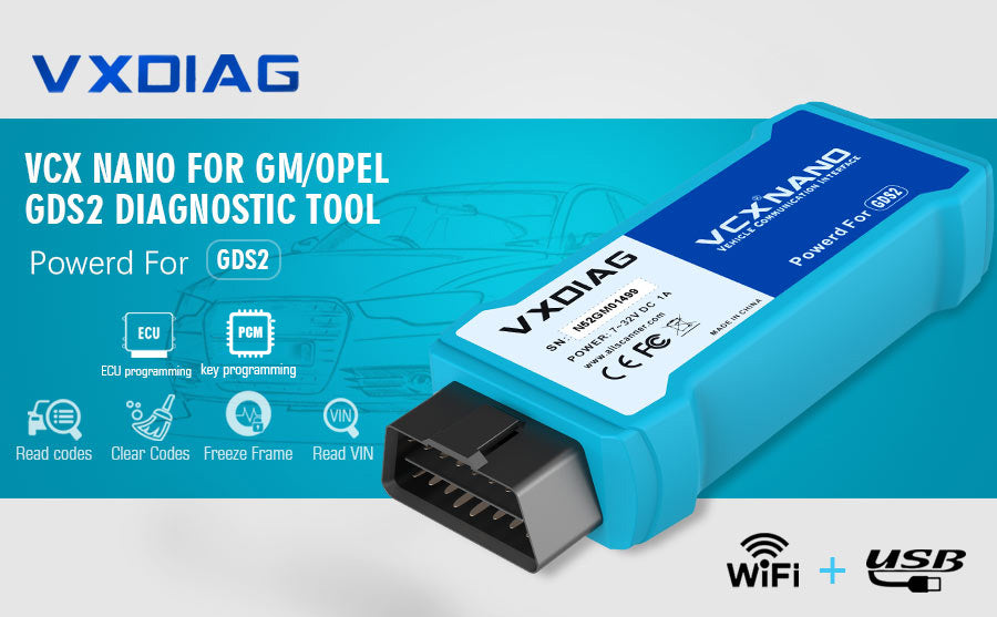 Vxdiag VCX Nano for GM/Opel Wifi Multiple GDS2 and Tech2Win Diagnostic Tool