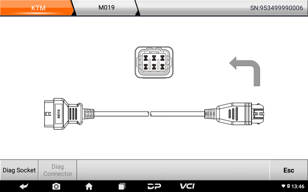 OBDSTAR MS70 Motorcycle Diagnostic Tool