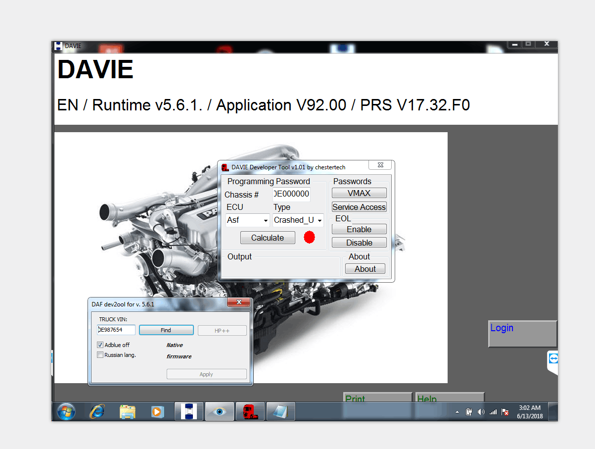 DAF DAVIE DEVELOPER TOOL 