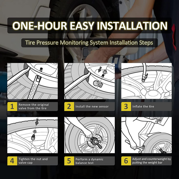 VXDAS TPMS Sensor installation guide