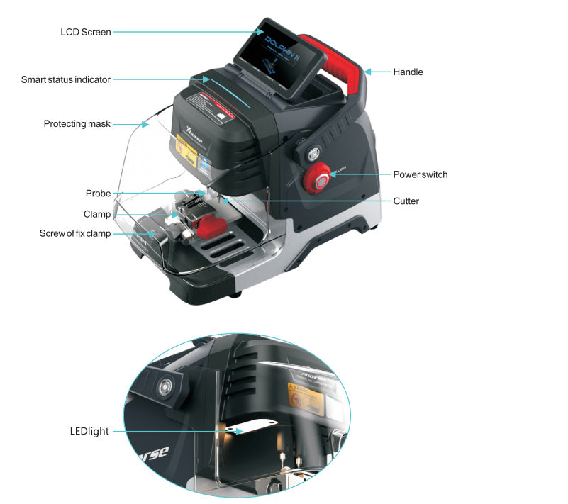 The Xhorse Dolphin II XP-005L function indicates use