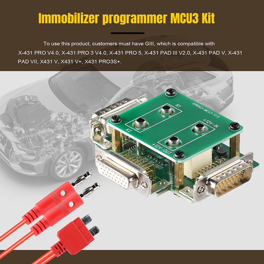 Immobilizer programmer MCU3 Kit