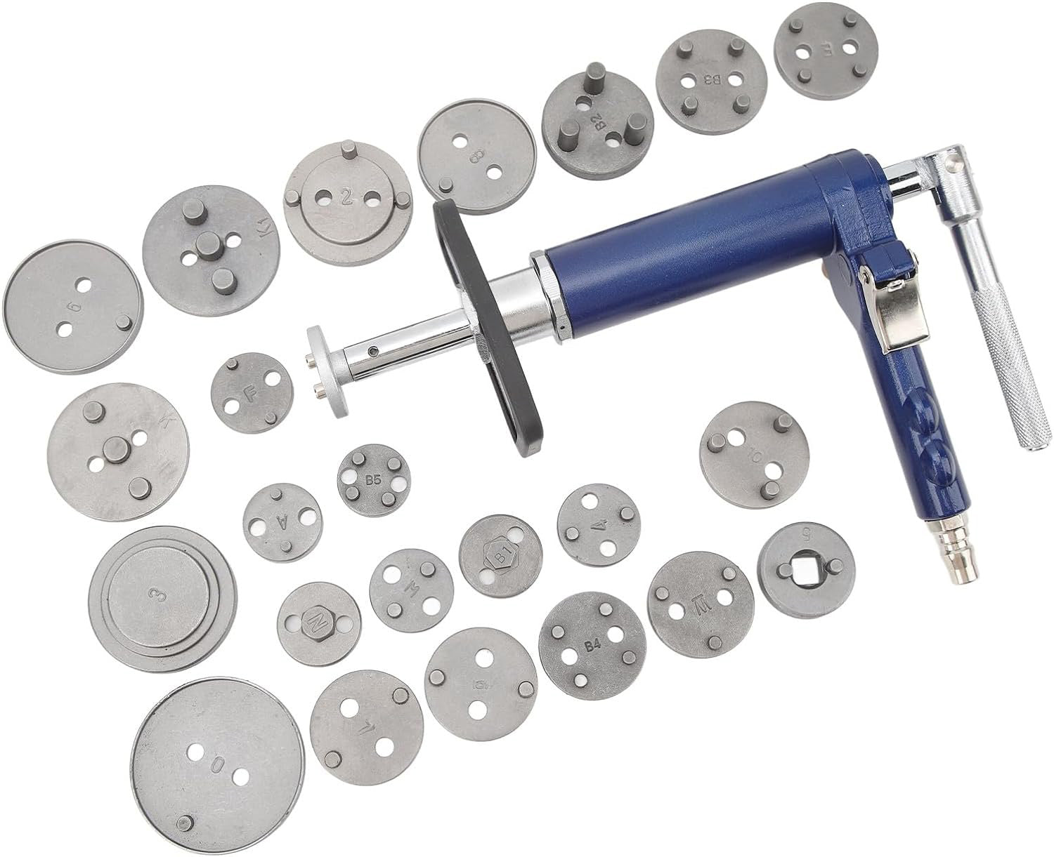 Brake Piston Compressor with 24 Piece Set's Packing List