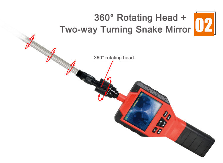 Portable Two-way Rotating Head Industrial Borescope 