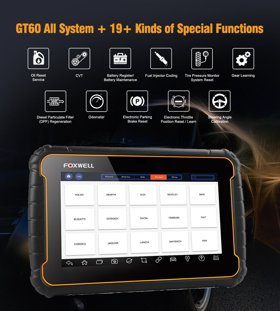 Foxwell GT60 Android Tablet Full System Scanner