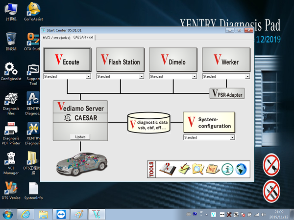 V2019.12 Xentry DAS Software Screenshot:
