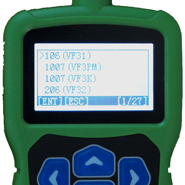 OBDSTAR F108+PSA Tool Display: