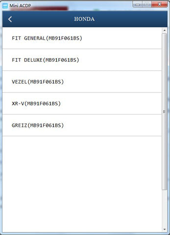 Fujitsu CPU MB91F Module APP Menu: