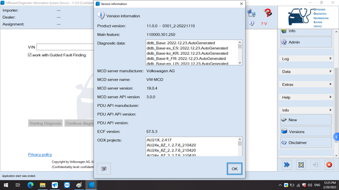 ODIS Software V11.0 VW Audi Elsawin 6.0 Vag ETKA 8.3 ODI-S Engineer Software V14.1 Installed In HDD/SSD