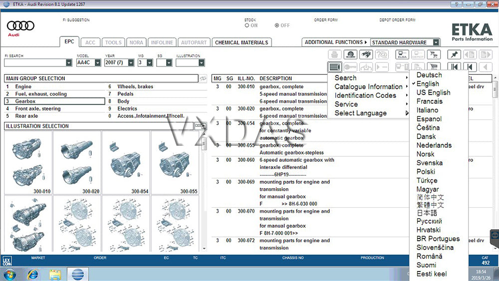 ETKA 8.1 software