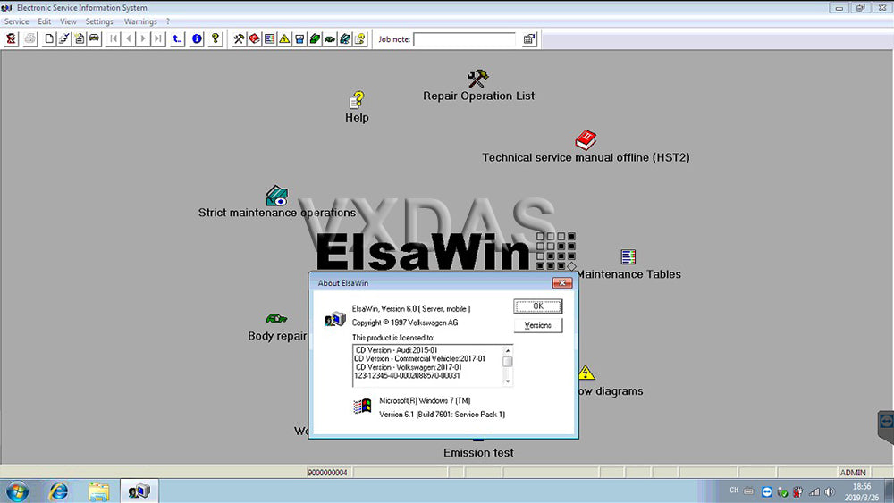 Elsawin 6.0 software