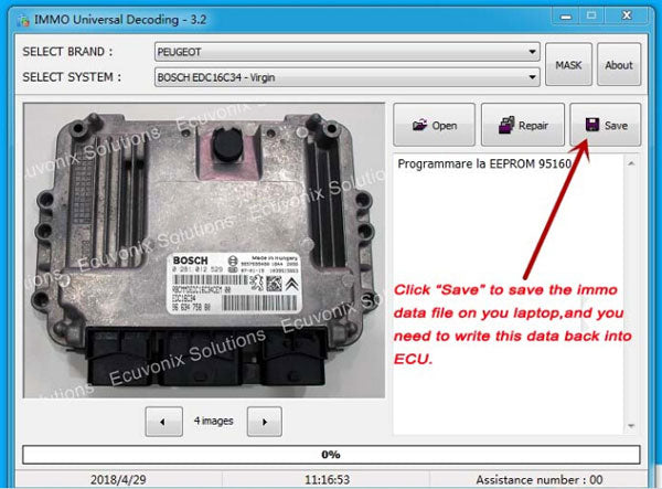 IMMO Universal Decoding Remove the IMMO Code of ECU