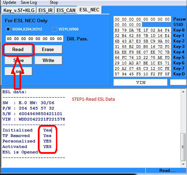  NEC PRO57 ESL Renew Process Display: