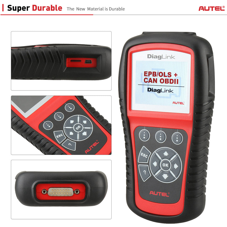 AUTEL MaxiDiag Diaglink OBD2 Scanner All System Car Diagnostic Tool' detailed display.