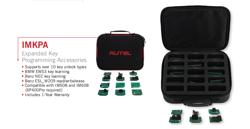 Autel IMKPA Expanded Key Programming Accessories Kit Work With XP400Pro & IM608 Pro Programmer