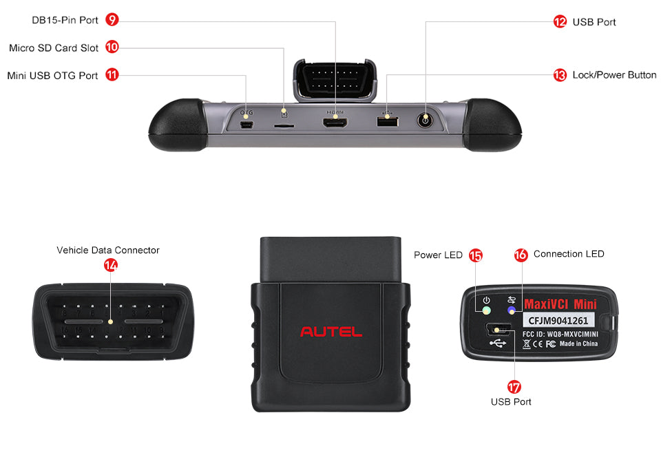 Autel MaxiCOM MK808TS OBD2 Bluetooth Scanner Car Diagnostic Scan Tool's interface.