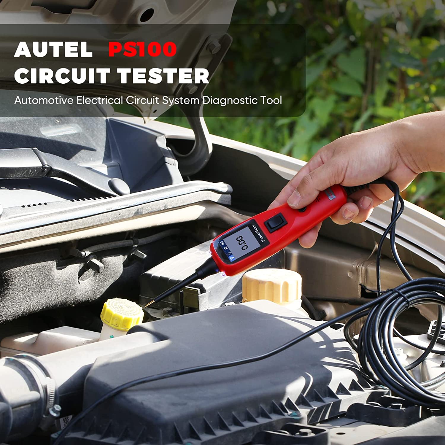 Autel PowerScan PS100 Electrical System Diagnosis Tool Car Automotive OBD2 Scanner Circuit Tester