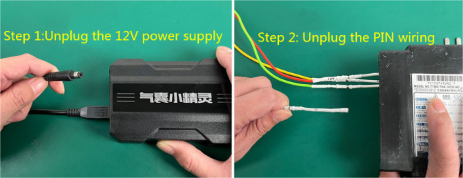 Discharge the capacitor to protect element.