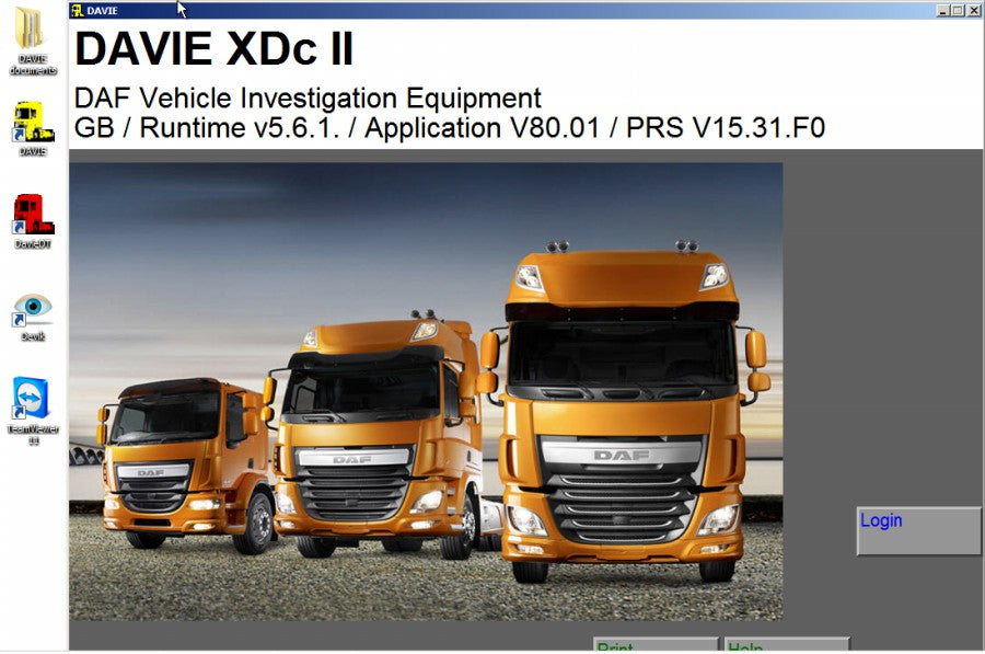 DAF VCI LITE Software Screen shot 