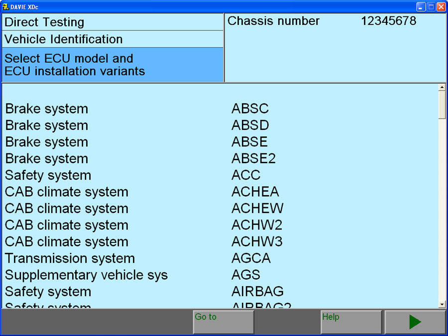 DAF VCI LITE Software Screen shot 