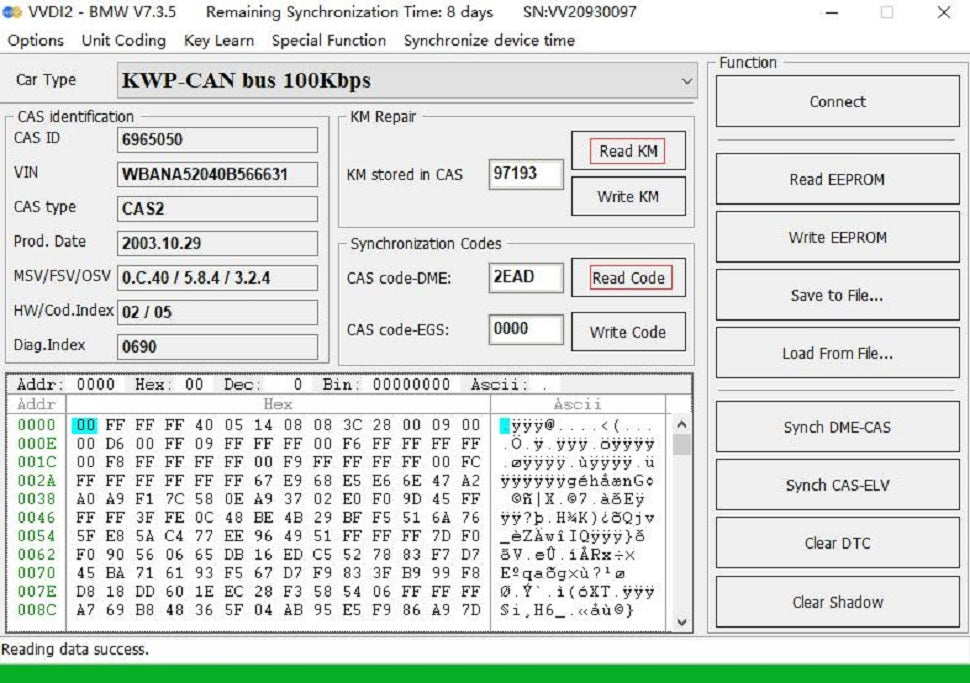 Godiag CAS1 CAS2 B-MW Mechanical Key Test Platform