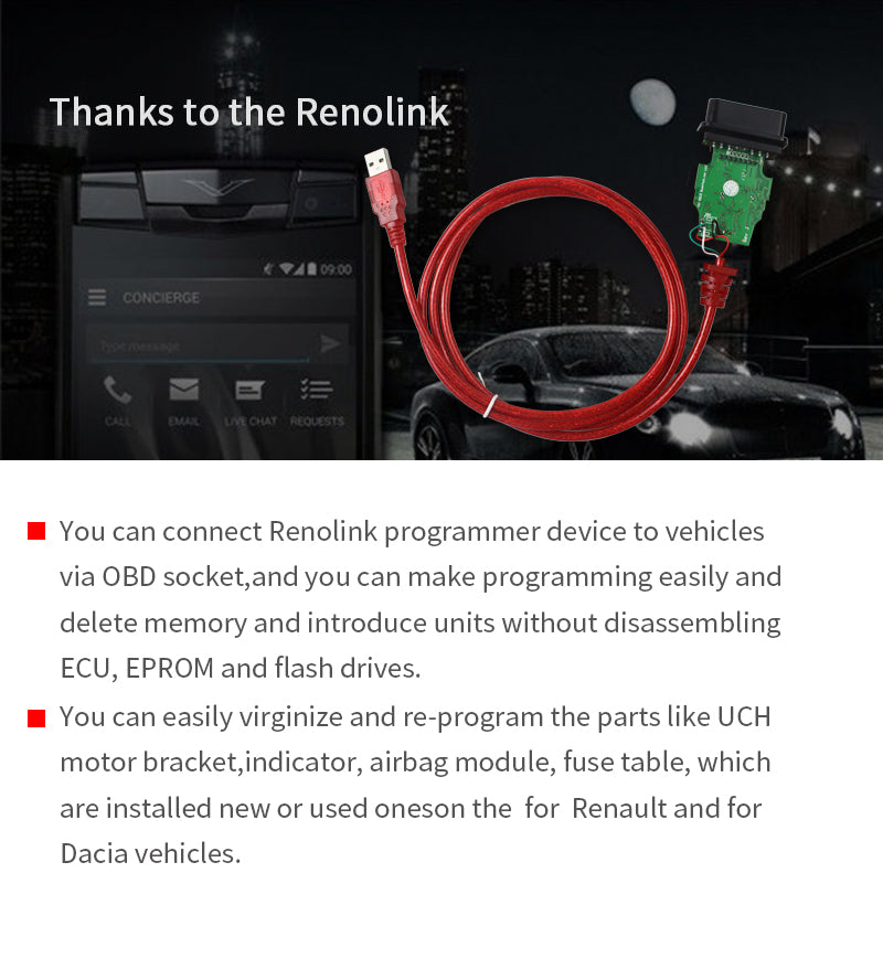 Renolink OBD2 ECU Programmer V1.52