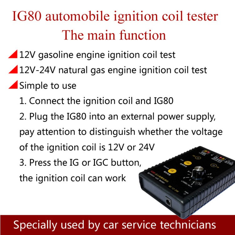 IG80 Automotive Ignition Coil Tester