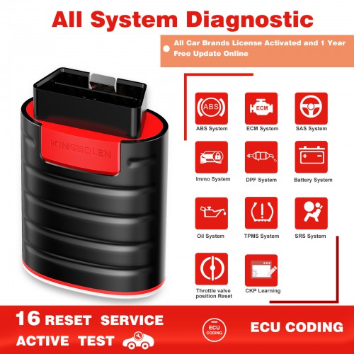 EDIAG Functions:   1. All Systems Full Functions Diagnosis, reading system fault codes, and clear system fault codes. 2. Read vehicle's information automatically. 3. Start communicating with ECU, scanning fault codes. 4. Read vehicle's live data, and present by graph. Optional combination of multiple data. 5. Generate a diagnostic report.