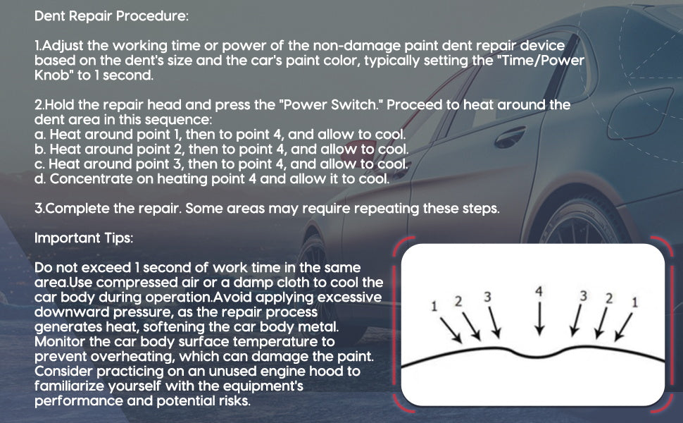 PDR007 Auto Body Paintless Dent Repair Tool