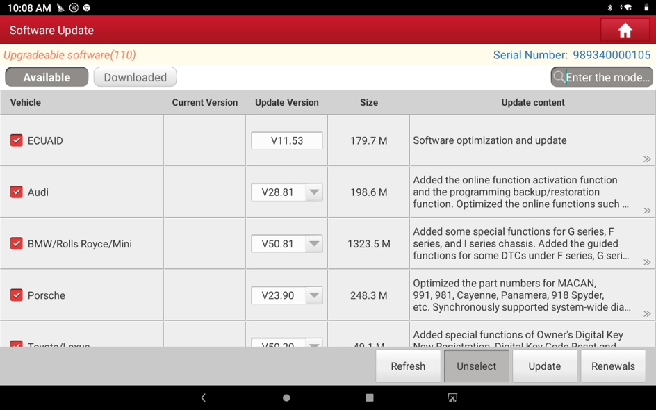 Launch X431 PRO 5 Update