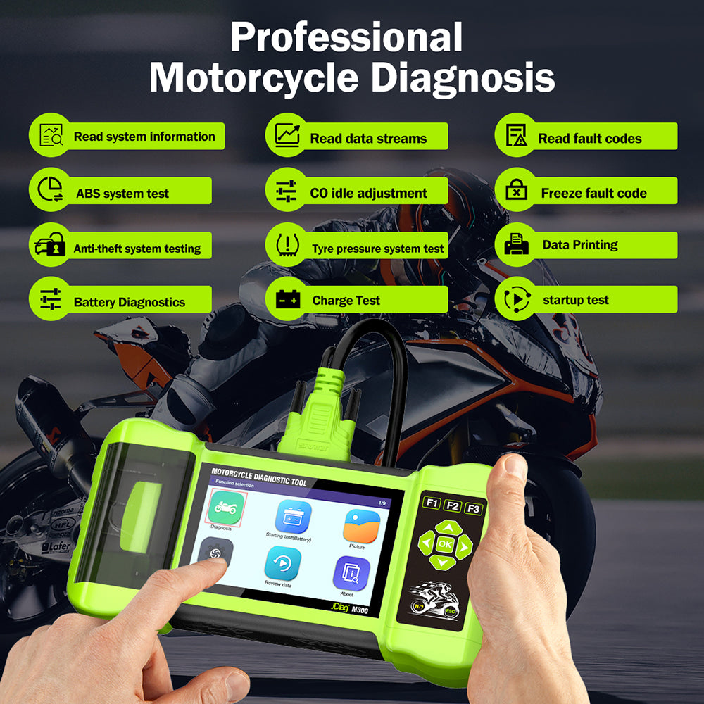 ToPDiag M300 Motorcycle Diagnostic Scanner OBD2 Moto Diagnose Tool