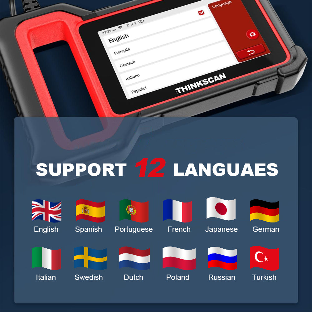 THINKCAR ThinkScan Plus S4 Support Multilingual Menu Software