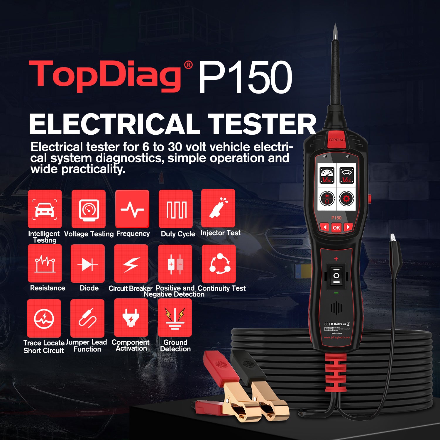 ToDiag P150 Battery Electrical Circuit Tester