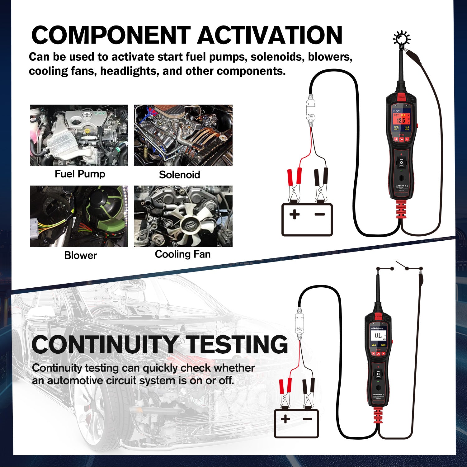 ToDiag P150 Battery Electrical Circuit Tester