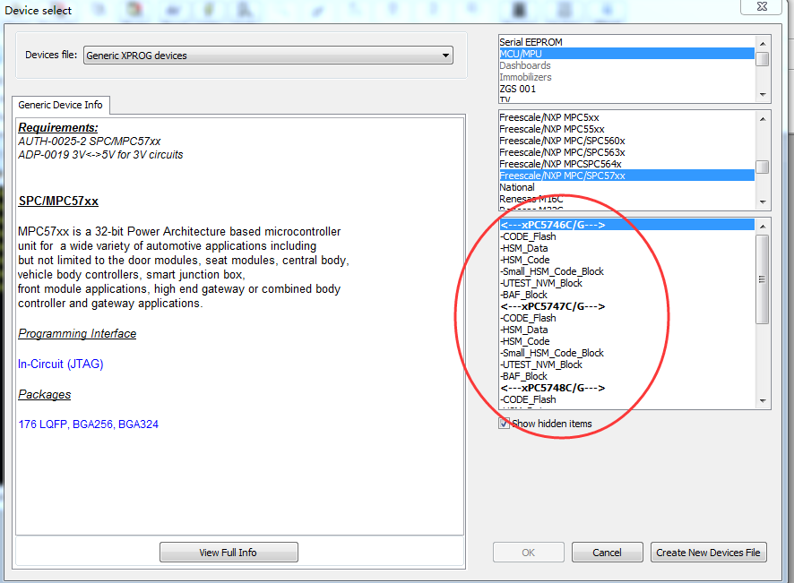 XPROG-M V6.50 Software Add New Authorizations and Chip Supported List Part Display: