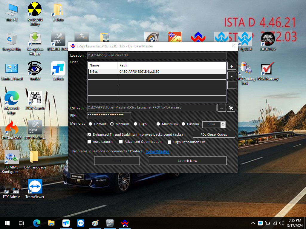 V2024.03 ISTA D/P Software Win10 64bit HDD/SSD