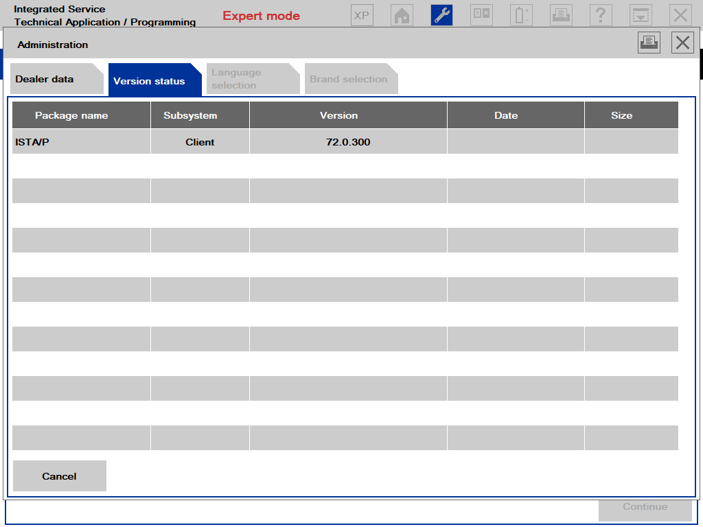 ISTA Diagnostic Software V2024.03 Display: